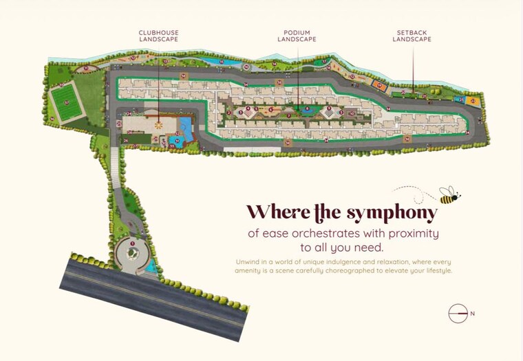 Master Plan, sowparnika-euphoria 3 Bedroom 1384 Sq.Ft. Apartment In Whitefield Bangalore 10527549