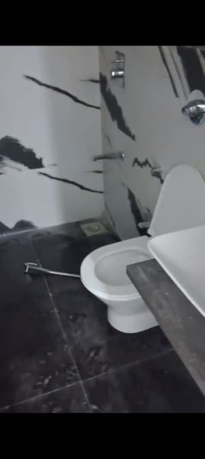 Bathroom in 1 BHK Apartment at Rockline The Meridian Towers, Ghatkopar West – for Rent