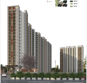 3 BHK Apartment – Exterior View View at Sowparnika Whispering Petals, Hoskote - for Sale