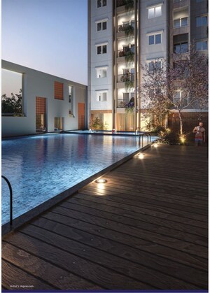 Swimming Pool in 3 BHK Apartment at Sowparnika Whispering Petals, Hoskote – for Sale