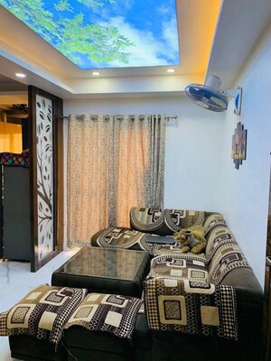 Living Room in 2.5 BHK Apartment at Geotech Pristine Avenue, Sector 16c Greater Noida – for Rent