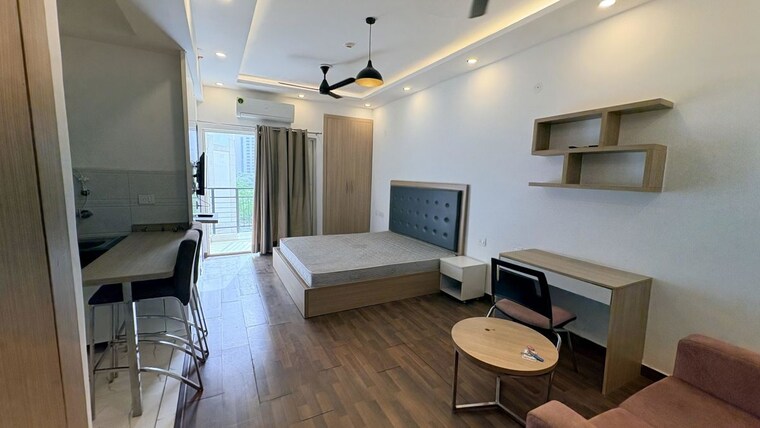 Living Room, nimbus-the-golden-palm 1 Bedroom 506 Sq.Ft. Apartment In Sector 168 Noida 10527680