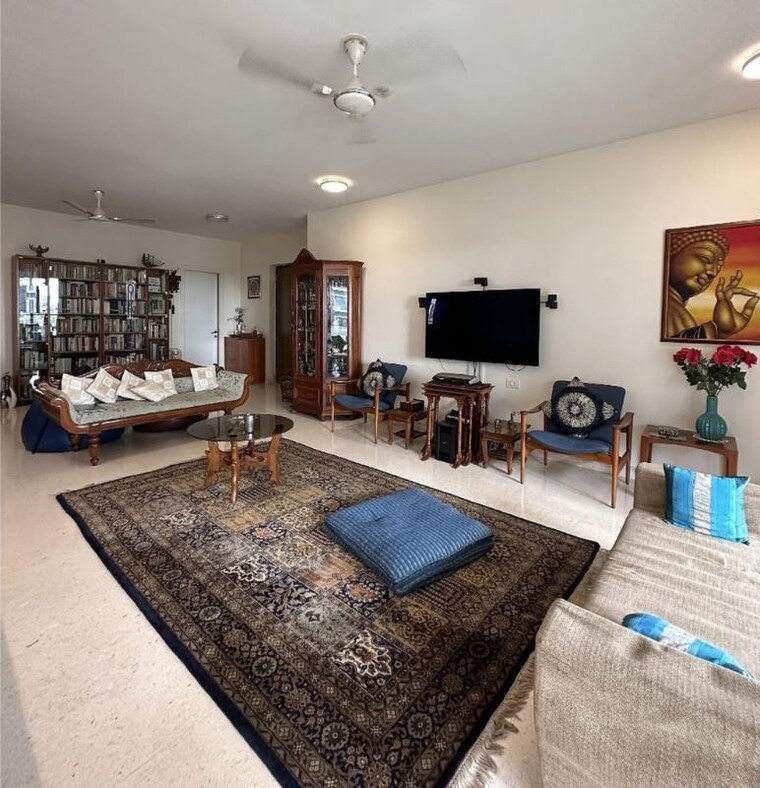 Living Room, juhu 3 Bedroom 1868 Sq.Ft. Apartment In Juhu Mumbai 10401887