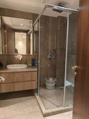 Bathroom in 4 BHK Builder Floor at Safdarjung Development Area – for Rent