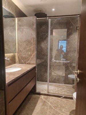Bathroom in 4 BHK Builder Floor at Safdarjung Development Area – for Rent