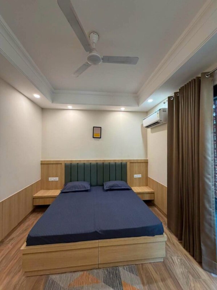 Bedroom, moti nagar 3 Bedroom 1750 Sq.Ft. Apartment In Moti Nagar Delhi 10527968