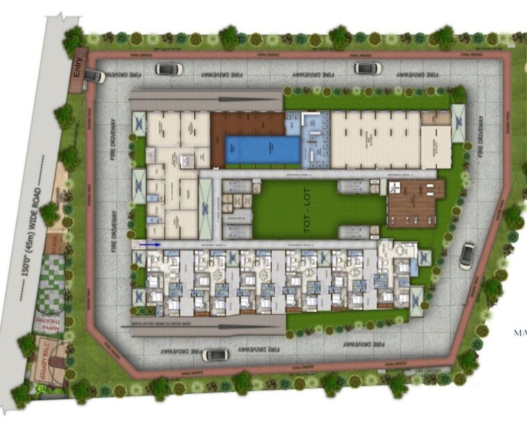 Master Plan, eapl-sri-tirumala-fortune 3 Bedroom 1750 Sq.Ft. Apartment In Tukkuguda Hyderabad 10528001