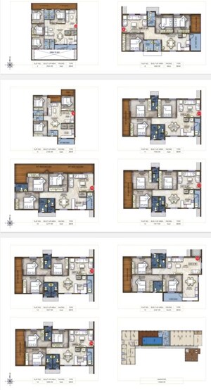 Floor Plan in 3 BHK Apartment at EAPL Sri Tirumala Fortune, Tukkuguda – for Sale