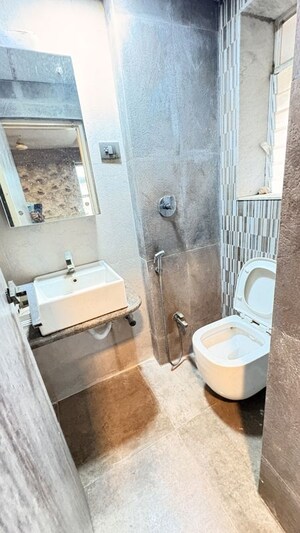 Bathroom in 2 BHK Apartment at Oshiwara Mhada, Andheri West – for Rent