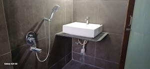 Bathroom in 3 BHK Apartment at Bhosale Nagar – for Rent