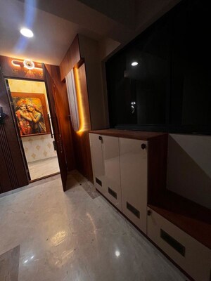 Living Room in 3 BHK Apartment at Shubh Nirvana, Viman Nagar – for Rent
