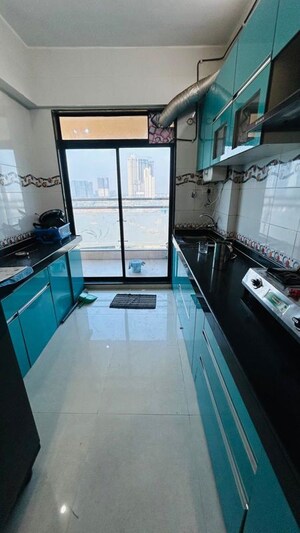 Kitchen in 3 BHK Apartment at Orient Plaza Kharghar, Kharghar Sector 34 – for Rent