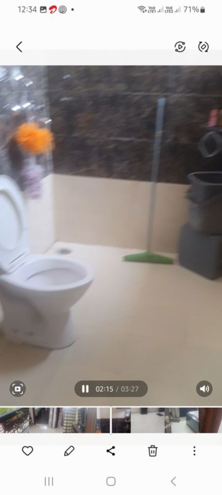 Bathroom, bhago majra road 3 Bedroom 1360 Sq.Ft. Apartment In Bhago Majra Road Kharar 10528236