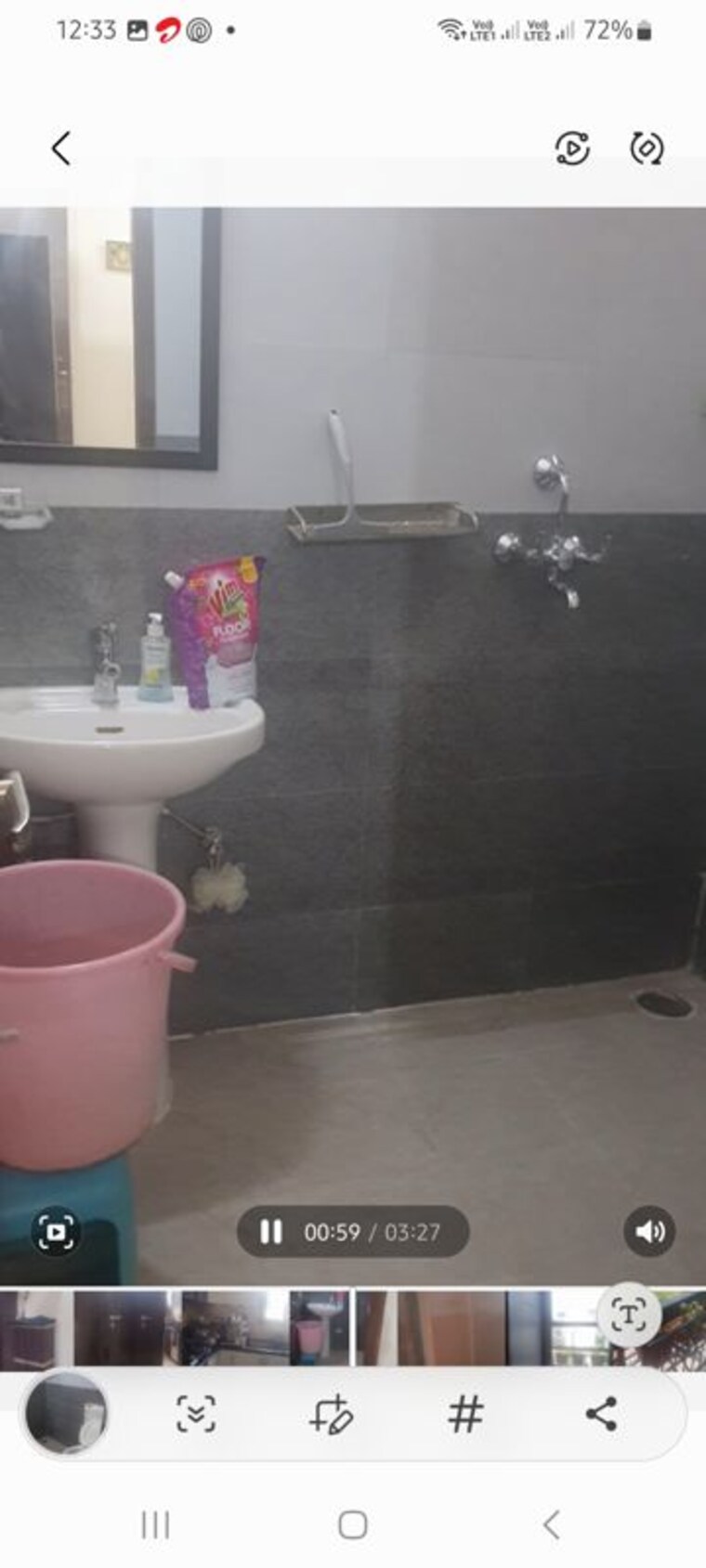 Bathroom, bhago majra road 3 Bedroom 1360 Sq.Ft. Apartment In Bhago Majra Road Kharar 10528236