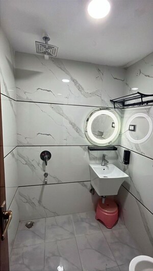 Bathroom in 3 BHK Apartment at Sector 4 Dwarka – for Rent