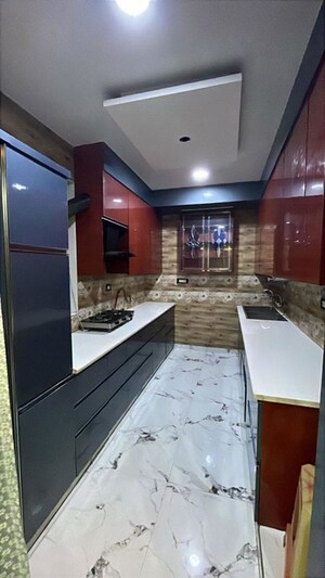 Kitchen in 3 BHK Apartment at Sector 4 Dwarka – for Rent
