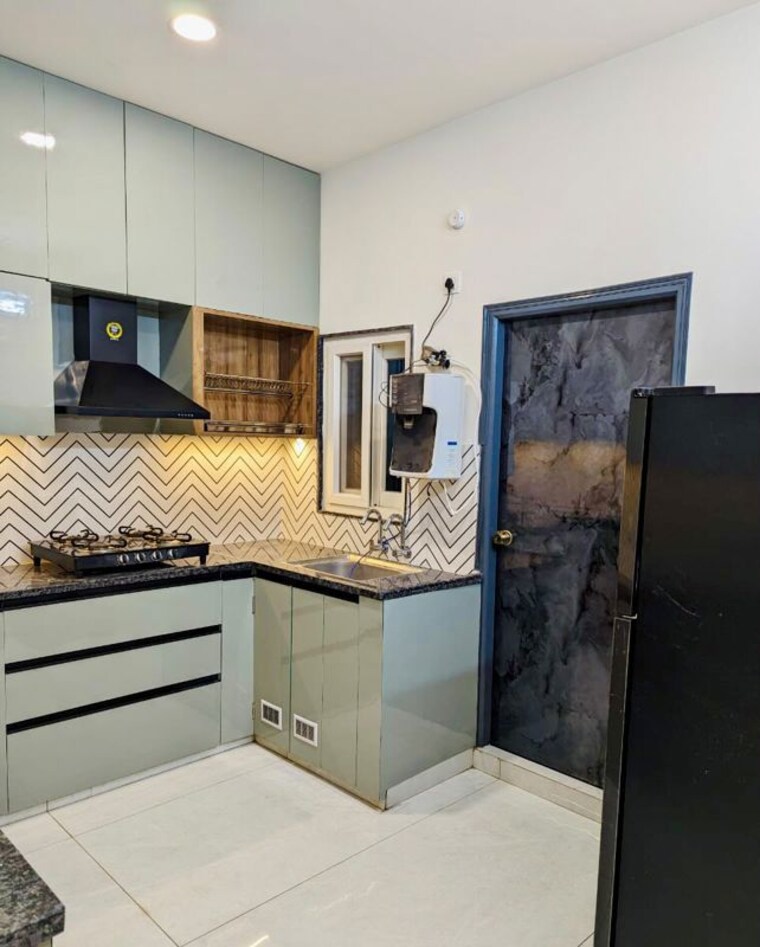 Kitchen, ambience-courtyard 3 Bedroom 1600 Sq.Ft. Apartment In Manikonda Hyderabad 10528482