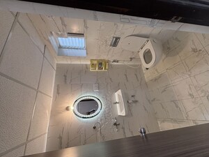 Bathroom in 3 BHK Apartment at Praneeth Pranav Solitaire, Bachupally – for Rent