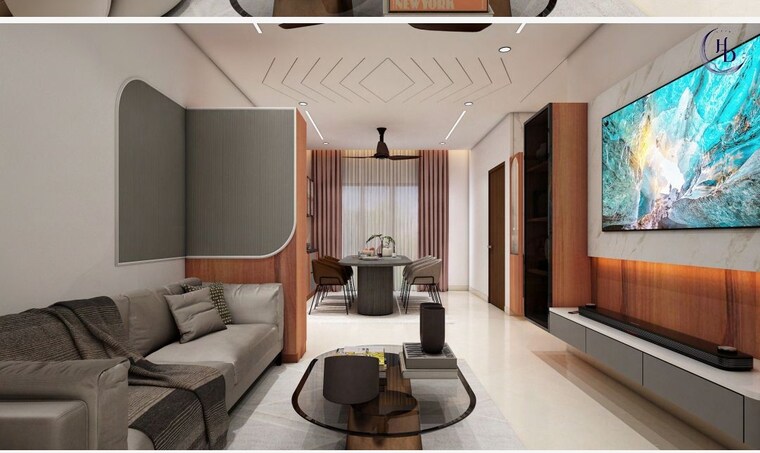 Living Room, rajapushpa-imperia 3 Bedroom 1550 Sq.Ft. Apartment In Tellapur Hyderabad 10528569