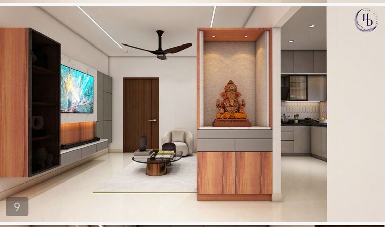 Living Room, rajapushpa-imperia 3 Bedroom 1550 Sq.Ft. Apartment In Tellapur Hyderabad 10528569