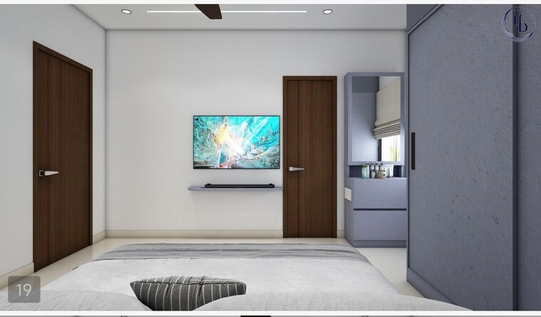 Bedroom, rajapushpa-imperia 3 Bedroom 1550 Sq.Ft. Apartment In Tellapur Hyderabad 10528569