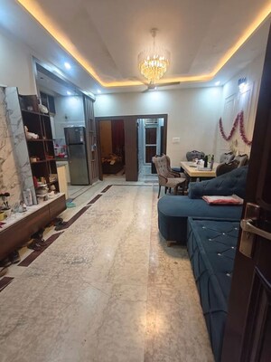 Living Room in 2 BHK Builder Floor at Niti Khand I – for Rent