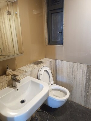 Bathroom in 2 BHK Apartment at Lodha New Cuffe Parade, Wadala – for Rent