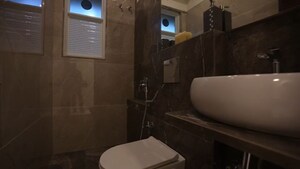 Bathroom in 1 BHK Apartment at Ruparel Premia, Mulund West – for Sale