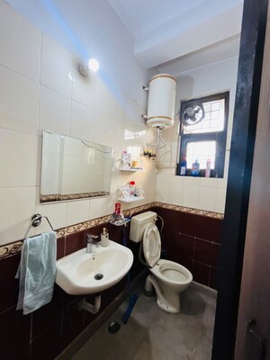 Bathroom in 2 BHK Builder Floor at Indrapuram – for Rent