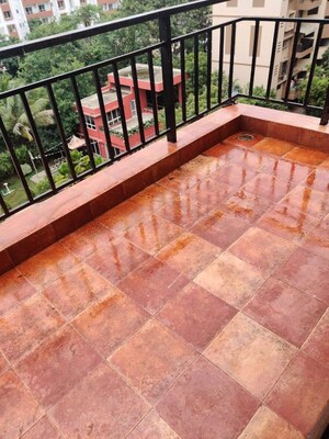 Balcony in 2 BHK Apartment at Madhuban Satin Brick, Kharadi – for Rent