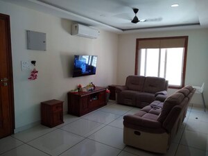 Living Room in 4 BHK Apartment at Jubilee Hills – for Sale
