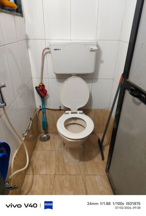 Bathroom in 1 BHK Apartment at Happy Valley, Manpada – for Rent