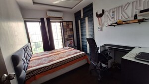 Bedroom in 3 BHK Apartment at Runwal Pearl, Manpada – for Rent