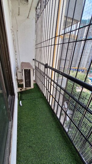 Balcony in 3 BHK Apartment at Runwal Pearl, Manpada – for Rent