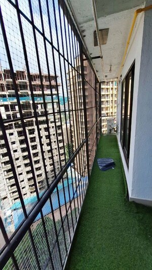 Balcony in 3 BHK Apartment at Runwal Pearl, Manpada – for Rent