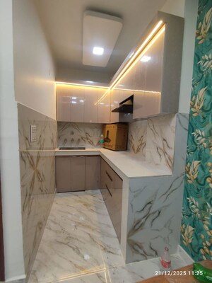 Kitchen in 1 BHK Builder Floor at Uttam Nagar – for Rent