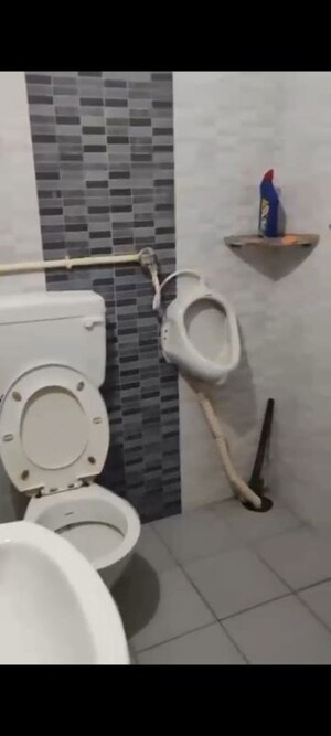 Bathroom in 3 BHK Apartment at Ramky Towers, Gachibowli – for Rent