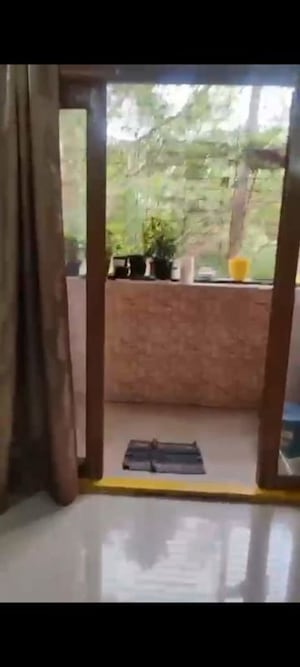 Balcony in 3 BHK Apartment at Ramky Towers, Gachibowli – for Rent