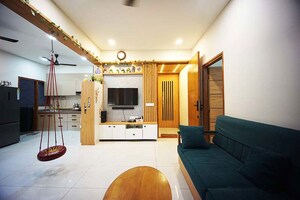 Living Room in 3 BHK Apartment at Sargasan – for Sale