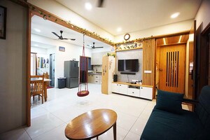Living Room in 3 BHK Apartment at Sargasan – for Sale