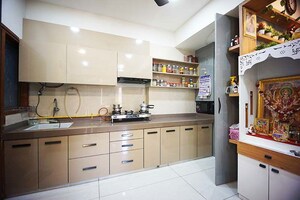 Kitchen in 3 BHK Apartment at Sargasan – for Sale