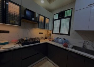 Kitchen in 3 BHK Builder Floor at Chittaranjan Park – for Sale