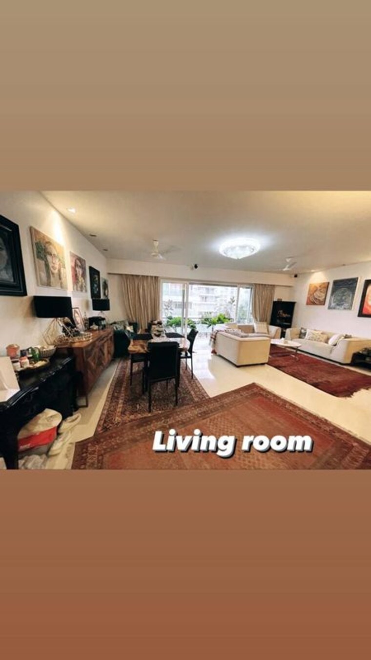 Living Room, qureshi-skyper 4 Bedroom 3000 Sq.Ft. Apartment In Bandra West Mumbai 10529135