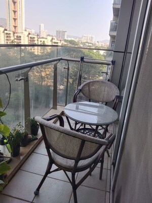 Balcony in 3 BHK Apartment at Oberoi Exquisite Goregaon, Goregaon East – for Rent