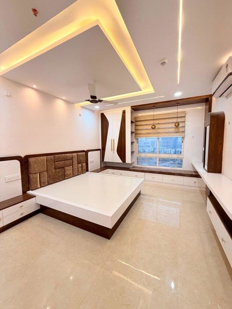 Master Bedroom, aurobindo-kohinoor 3 Bedroom 2200 Sq.Ft. Apartment In Serilingampally Hyderabad 10529626