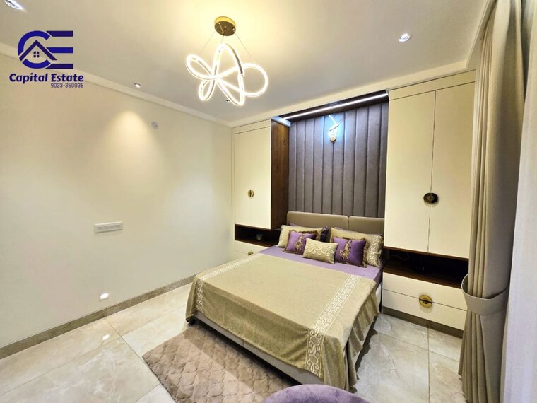 Bedroom, pir machalla 3 Bedroom 1800 Sq.Ft. Apartment In Pir Machalla Zirakpur 10529644