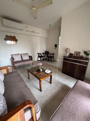 Living Room in 2 BHK Apartment at Lodha Amara, Kolshet Road – for Rent