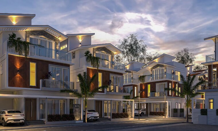 Exterior View, sowparnika-life-on-the-green 5 Bedroom 3113 Sq.Ft. Villa In Bidaraguppe Bangalore 10529247