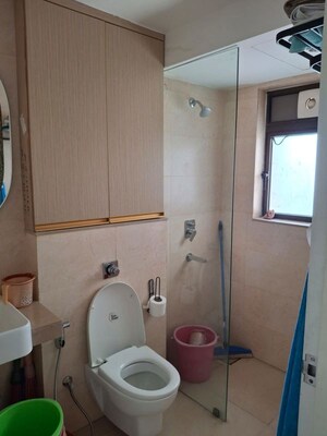 Bathroom in 2 BHK Apartment at Runwal Bliss, Kanjurmarg East – for Rent