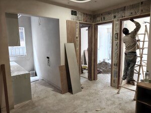 Building Lobby in 3 BHK Builder Floor at Ashok Vihar – for Sale